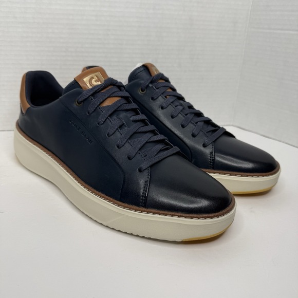 Cole Haan Grandpro Topspin Sneaker Men's Size 10.5 M Navy Blazer Ivory C37158 - Picture 1 of 11